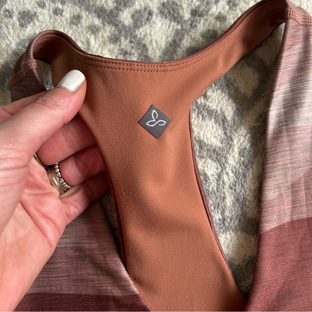 Prana Reversible Sports Bra Earthy Tones. Size M - Picture 2 of 7